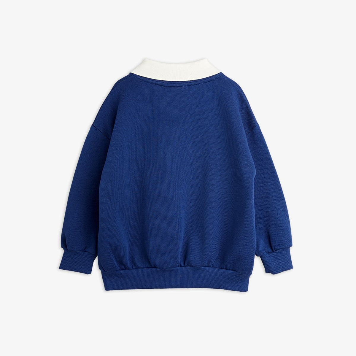 Society Embroidered collar Sweatshirt - blue