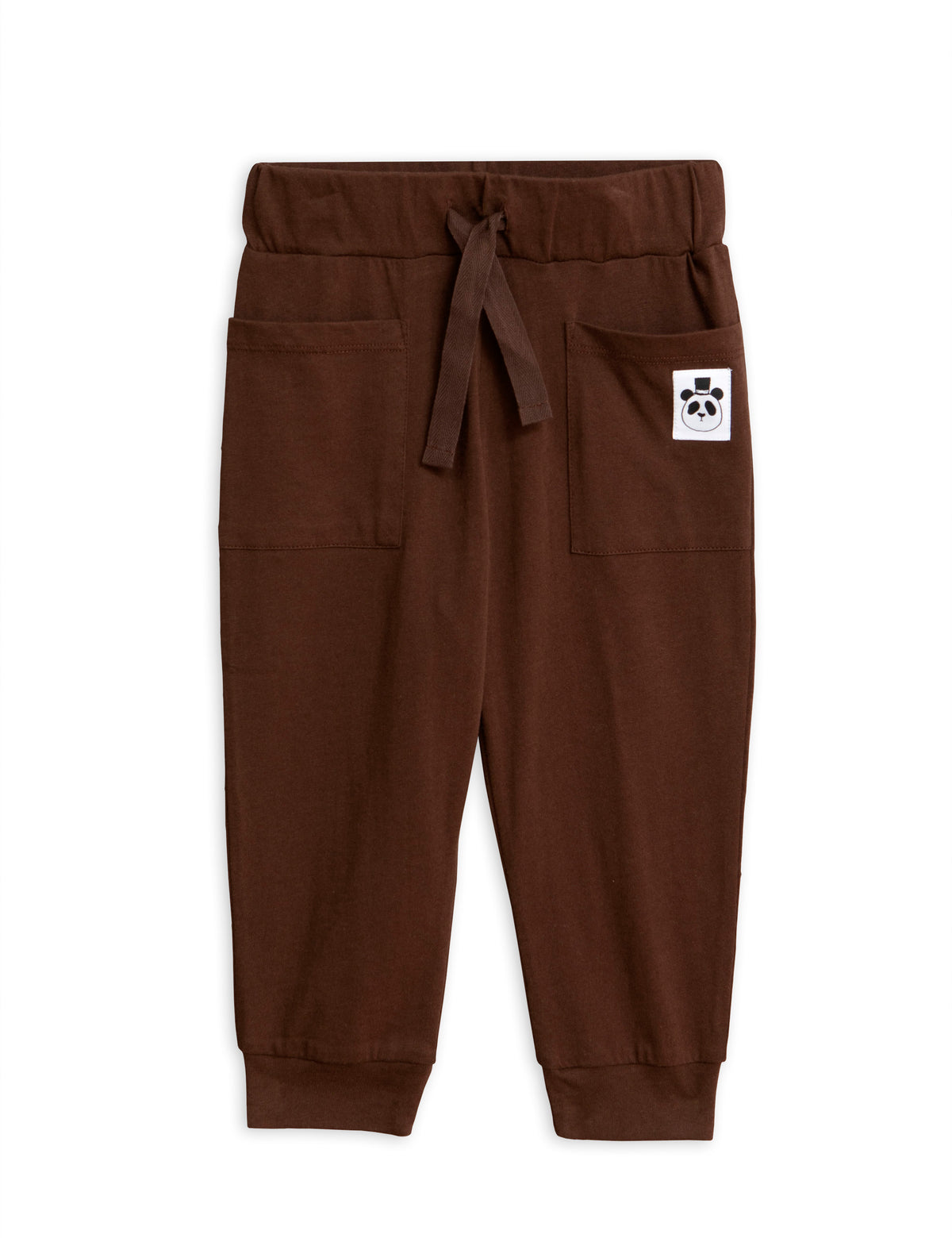 Solid cotton Trousers brown