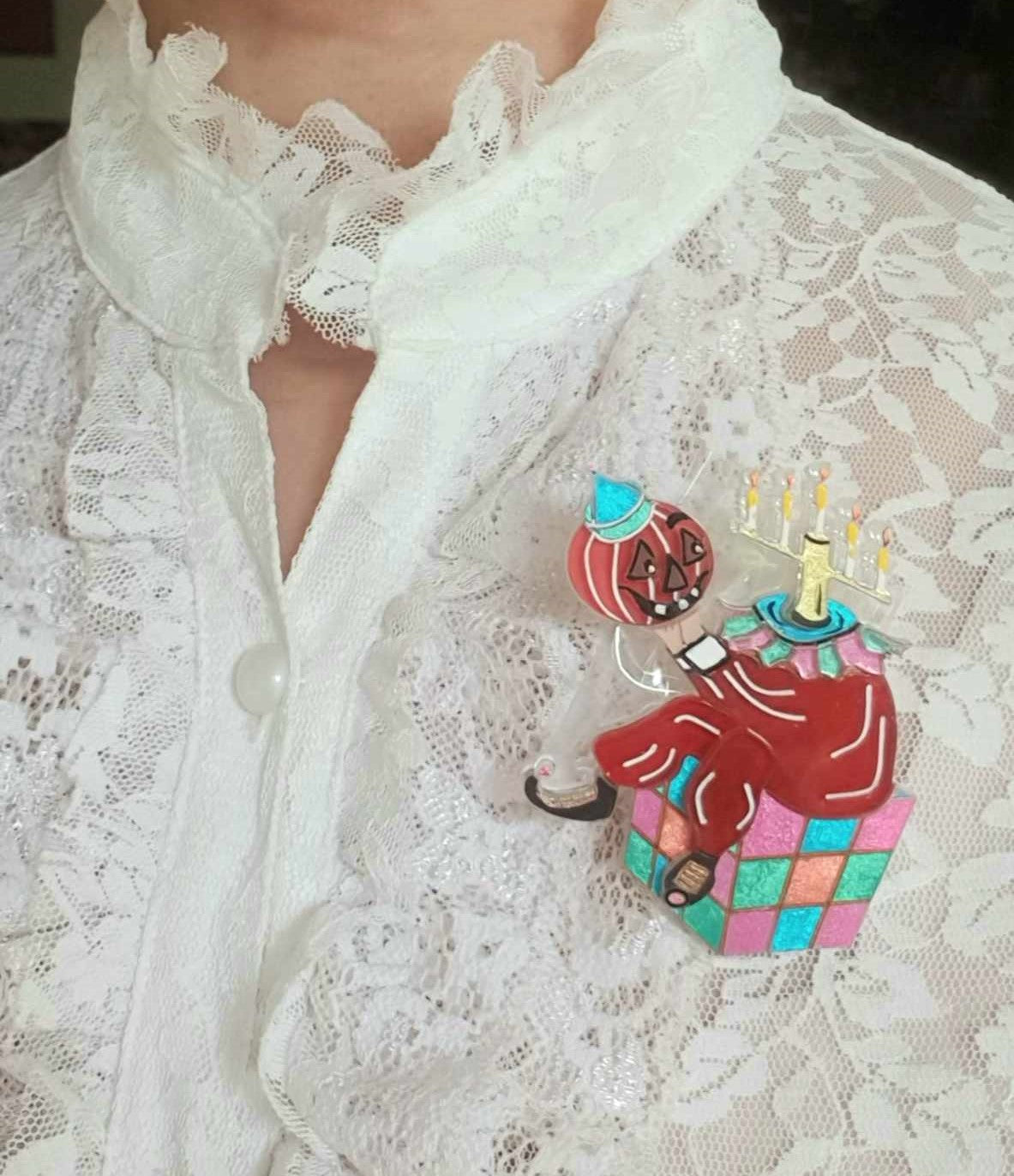 Rubik&#39;s Nightmare Brooch