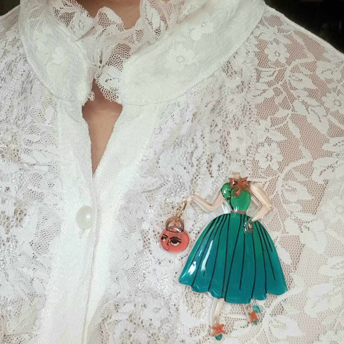 Ten Pounds Lighter Brooch