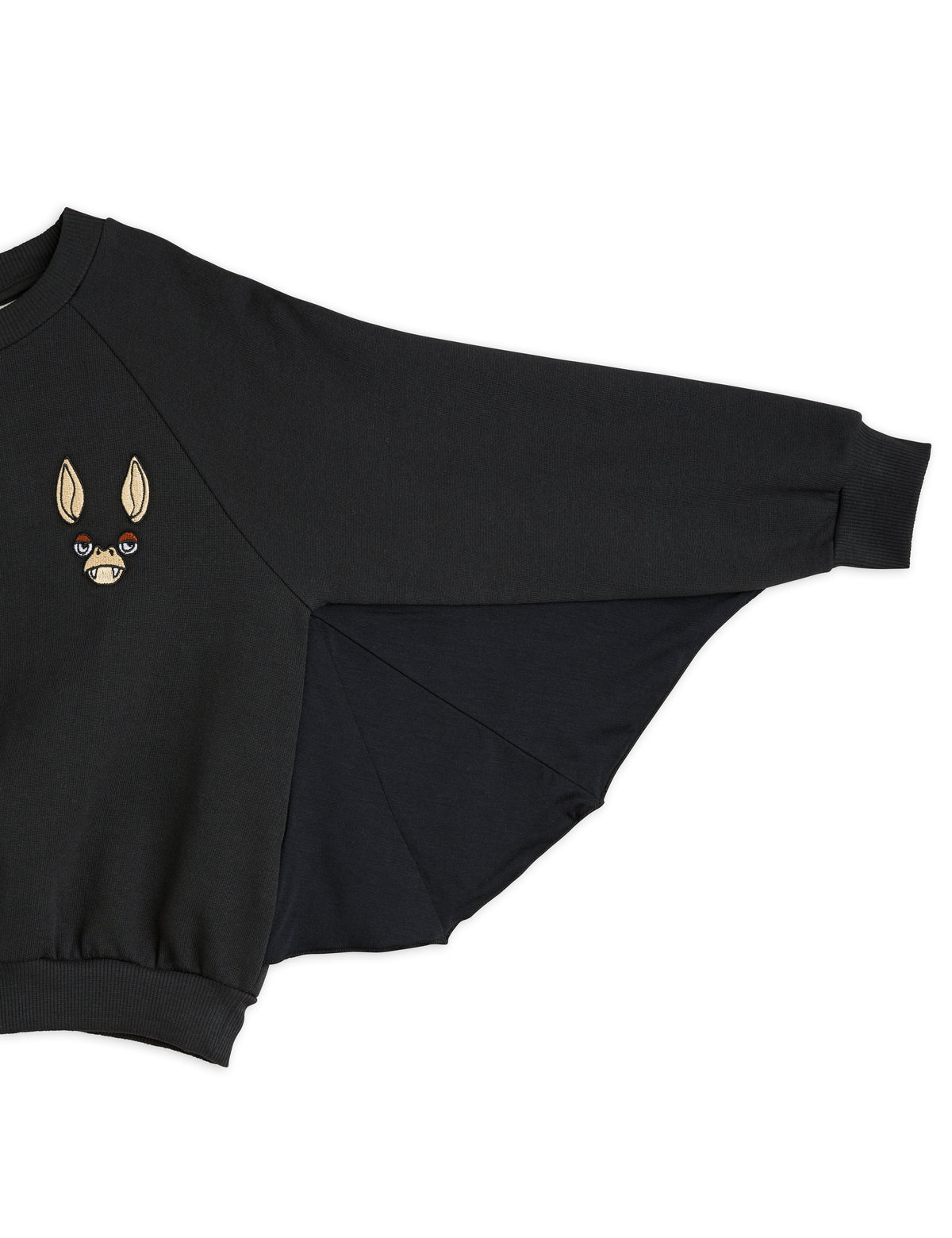 bat sleeve sweatshirt - black
