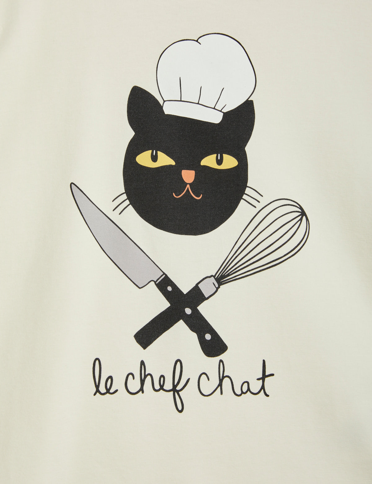 Chef Cat SP SS Tee - Off white