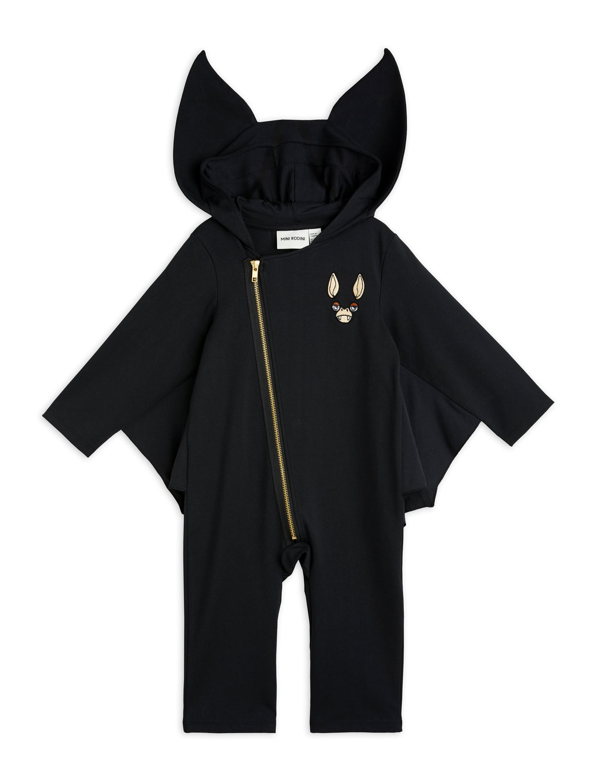 bat sleeve onsie - black