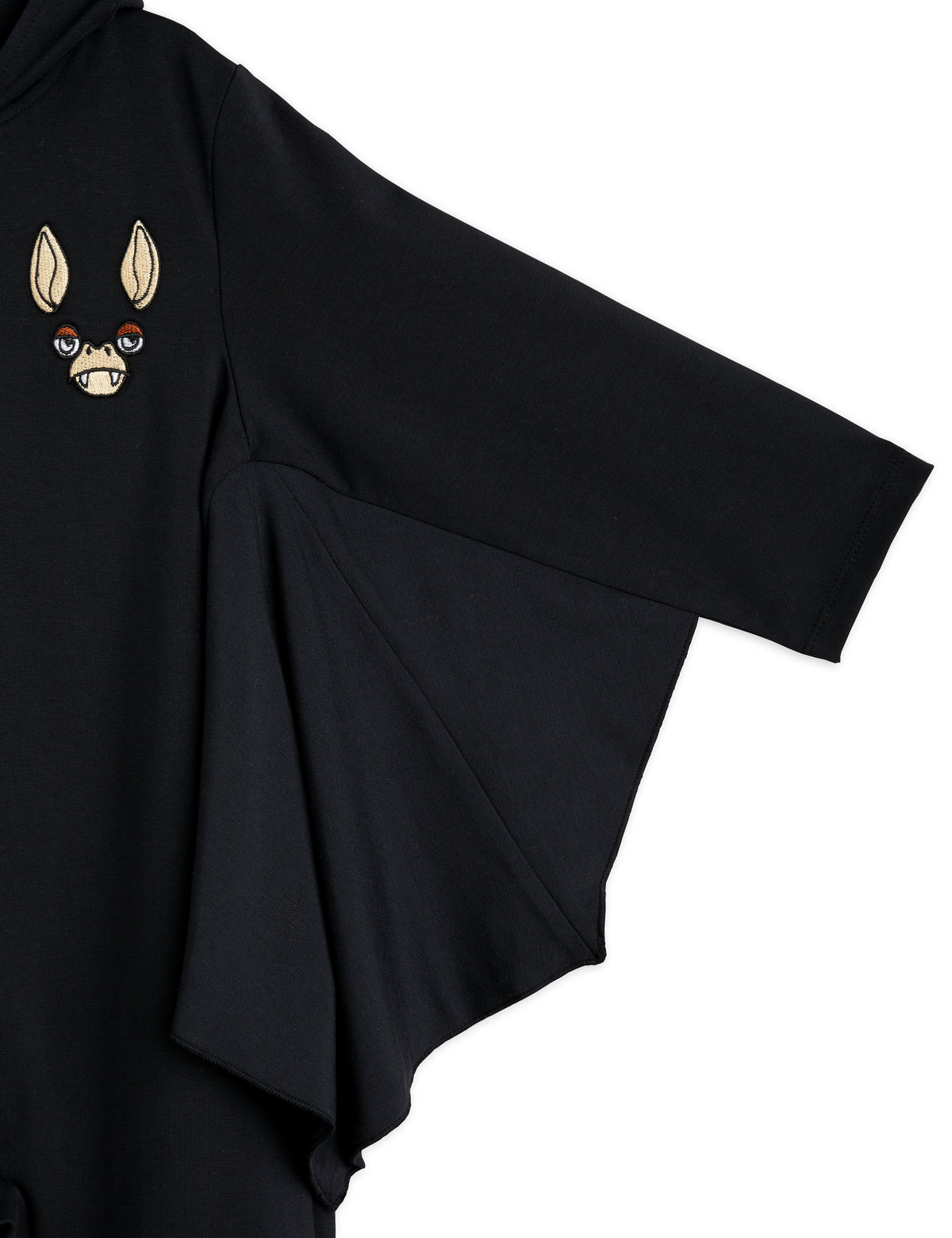 bat sleeve onsie - black