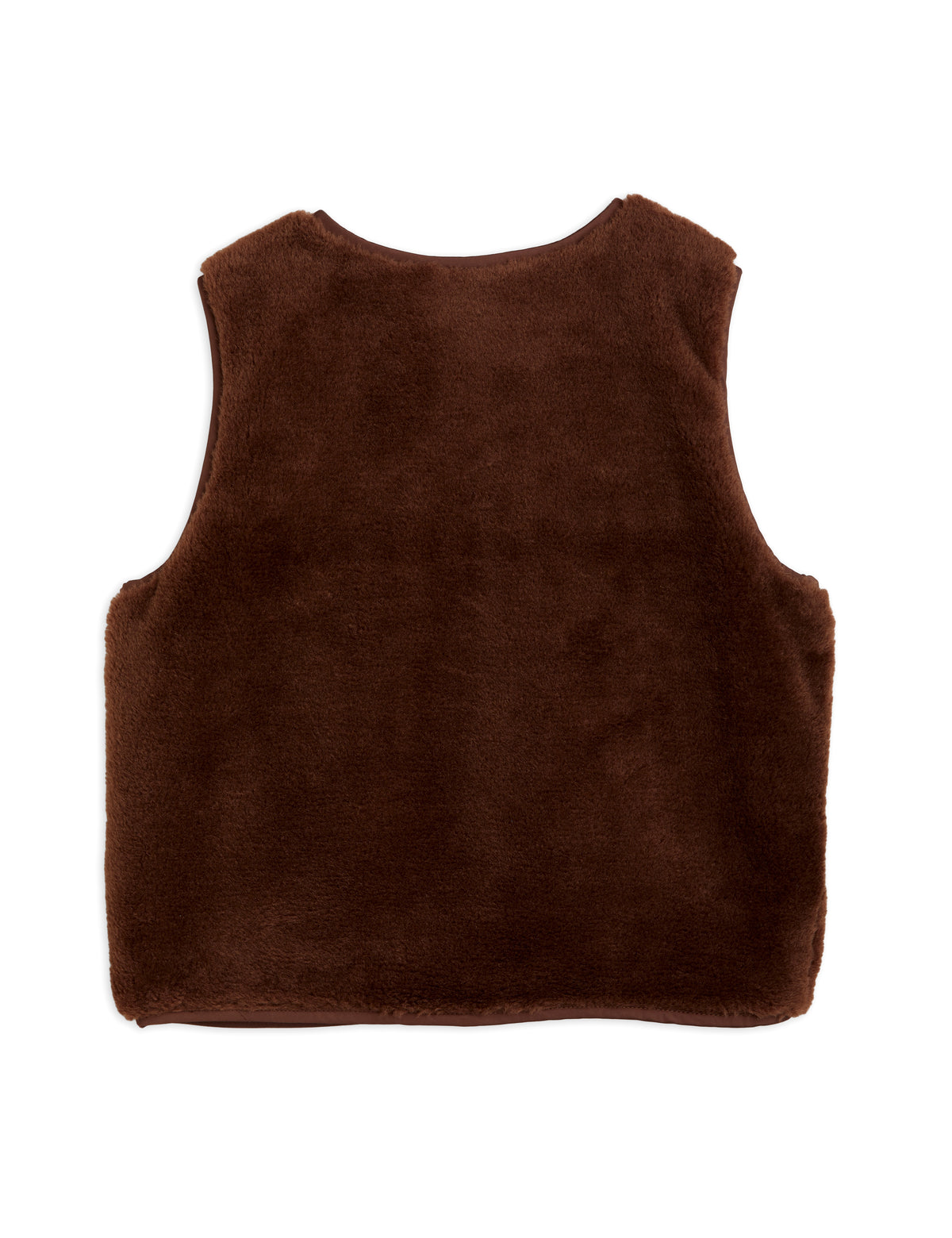 Bloodhound Faux Fur Vest - Brown