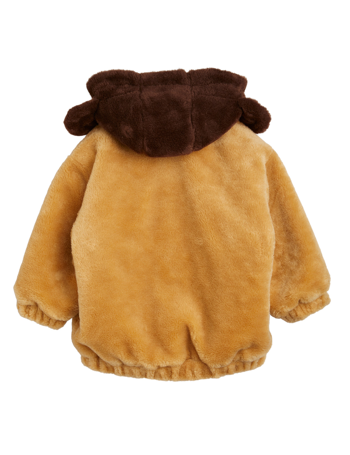 Adored Faux Fur Hooded Jacket - Beige