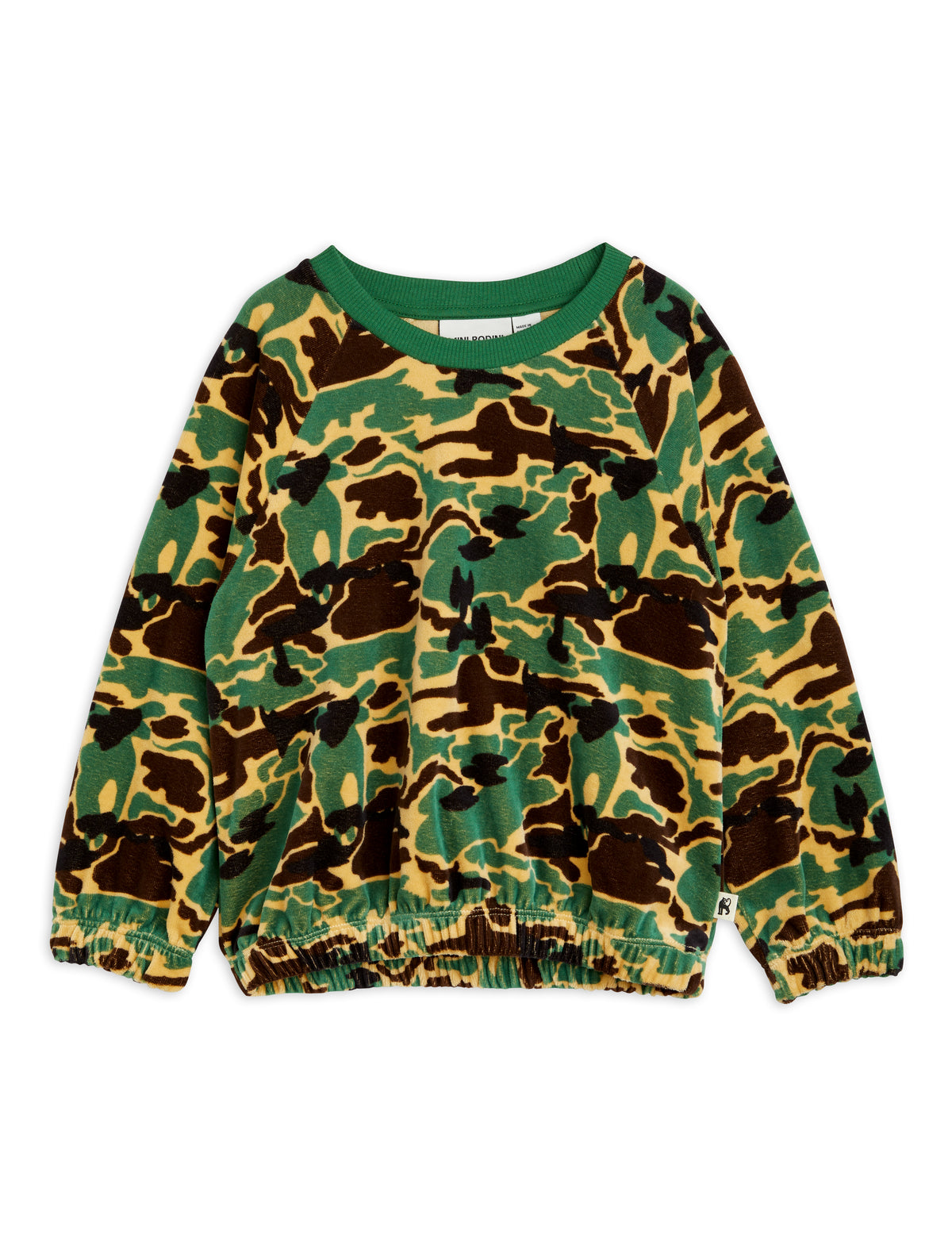 Camo aop Velour Sweatshirt - Green