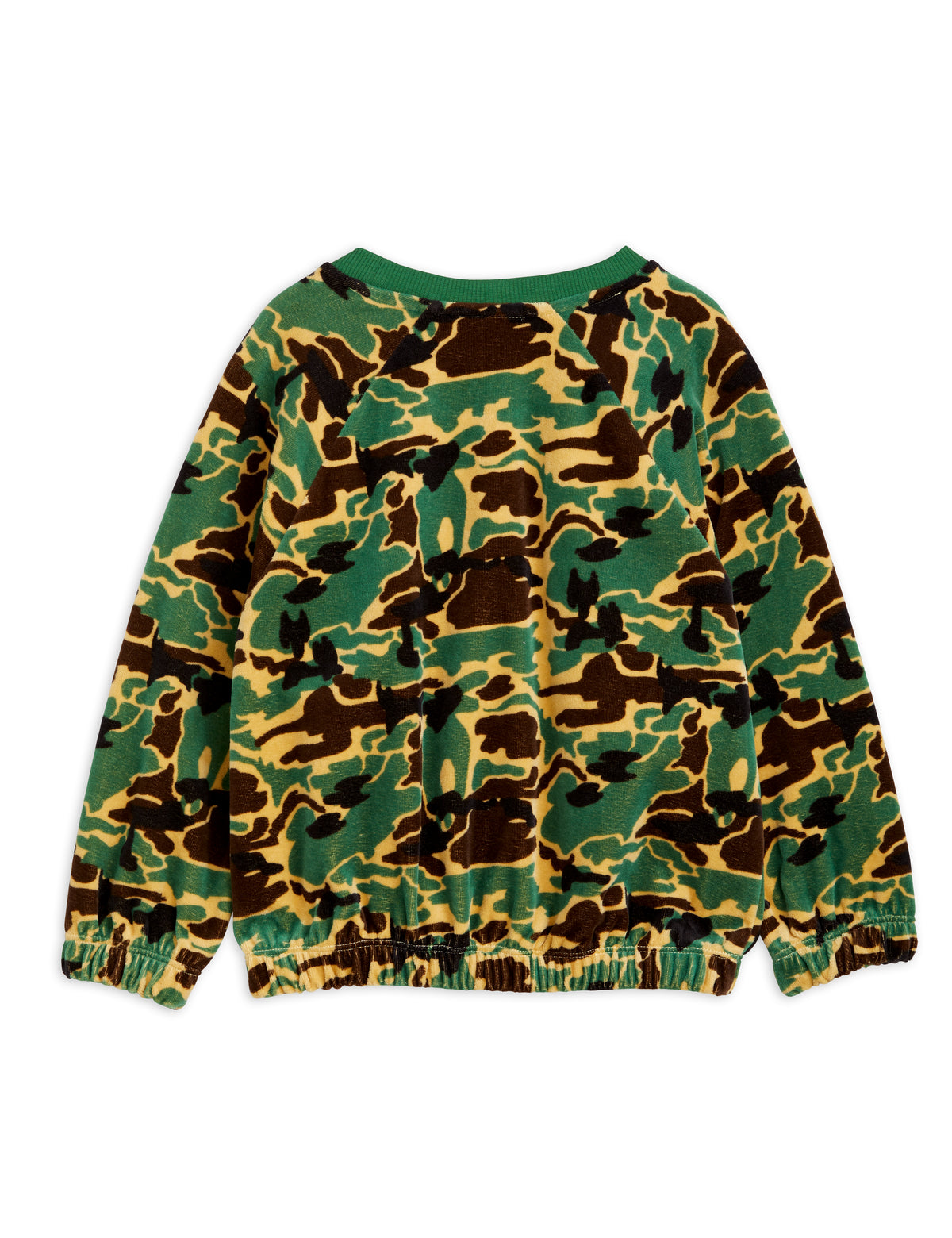 Camo aop Velour Sweatshirt - Green