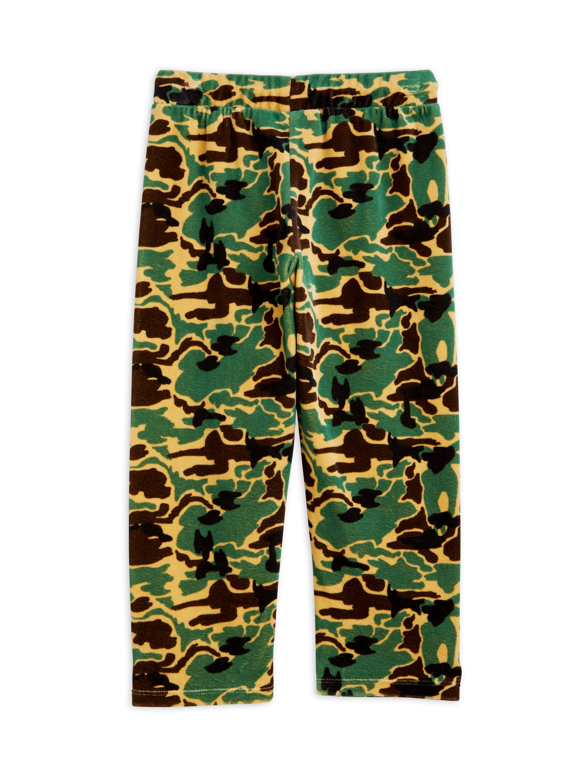 Camo aop Velour Trousers - Green