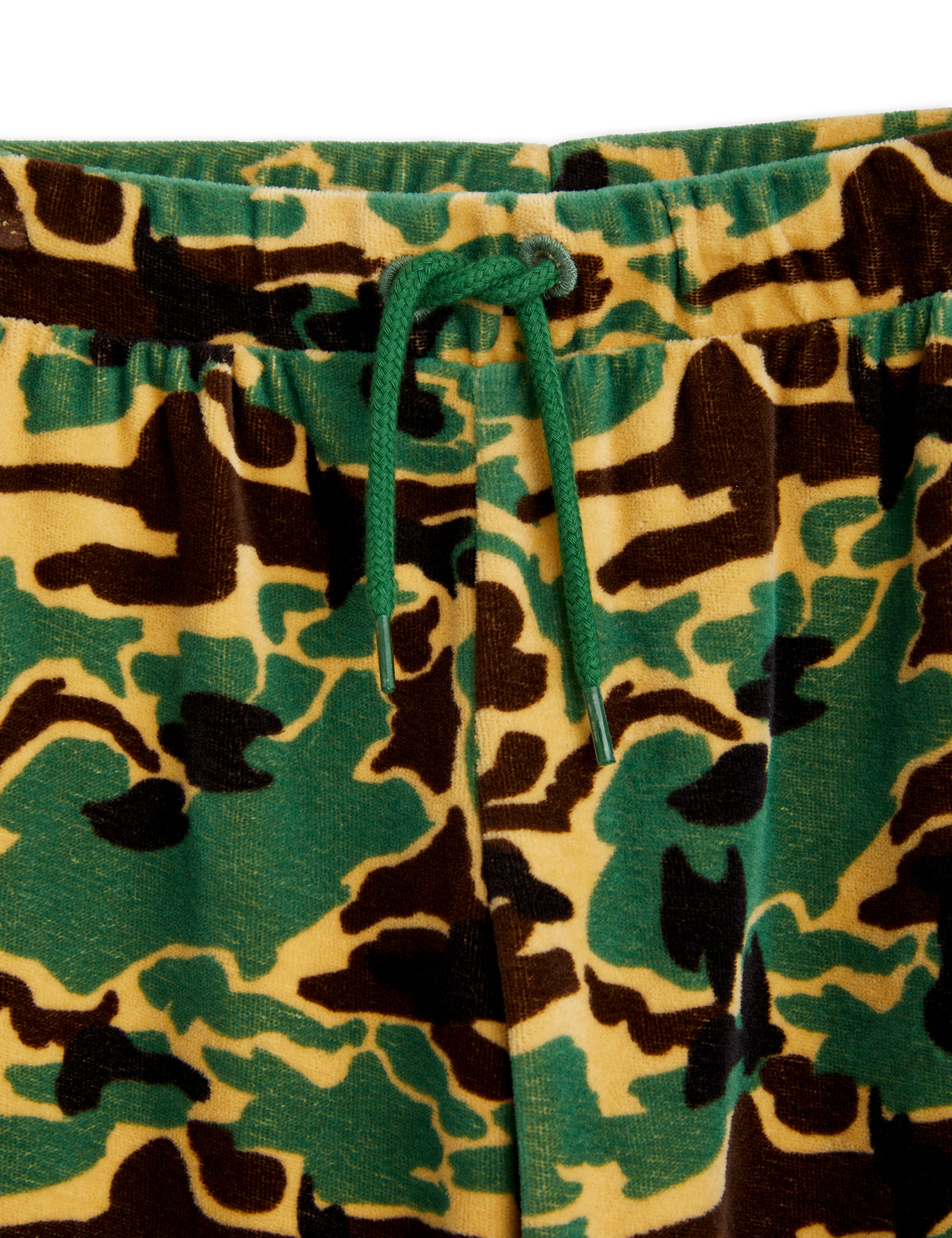 Camo aop Velour Trousers - Green