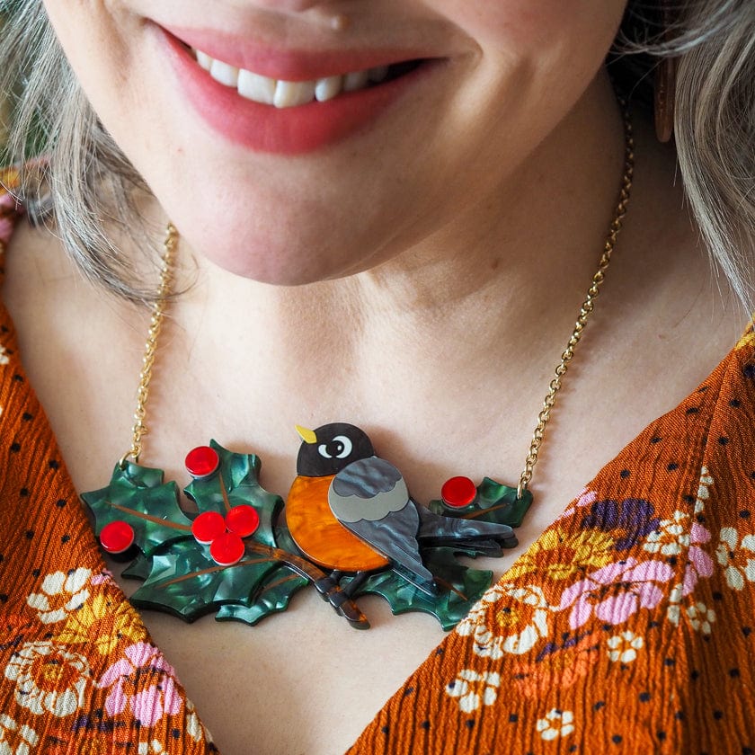 Ruby the Robin Necklace