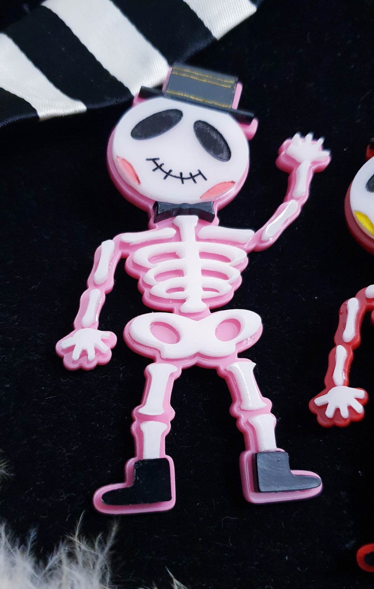 Bone Jovi Brooch - Pink