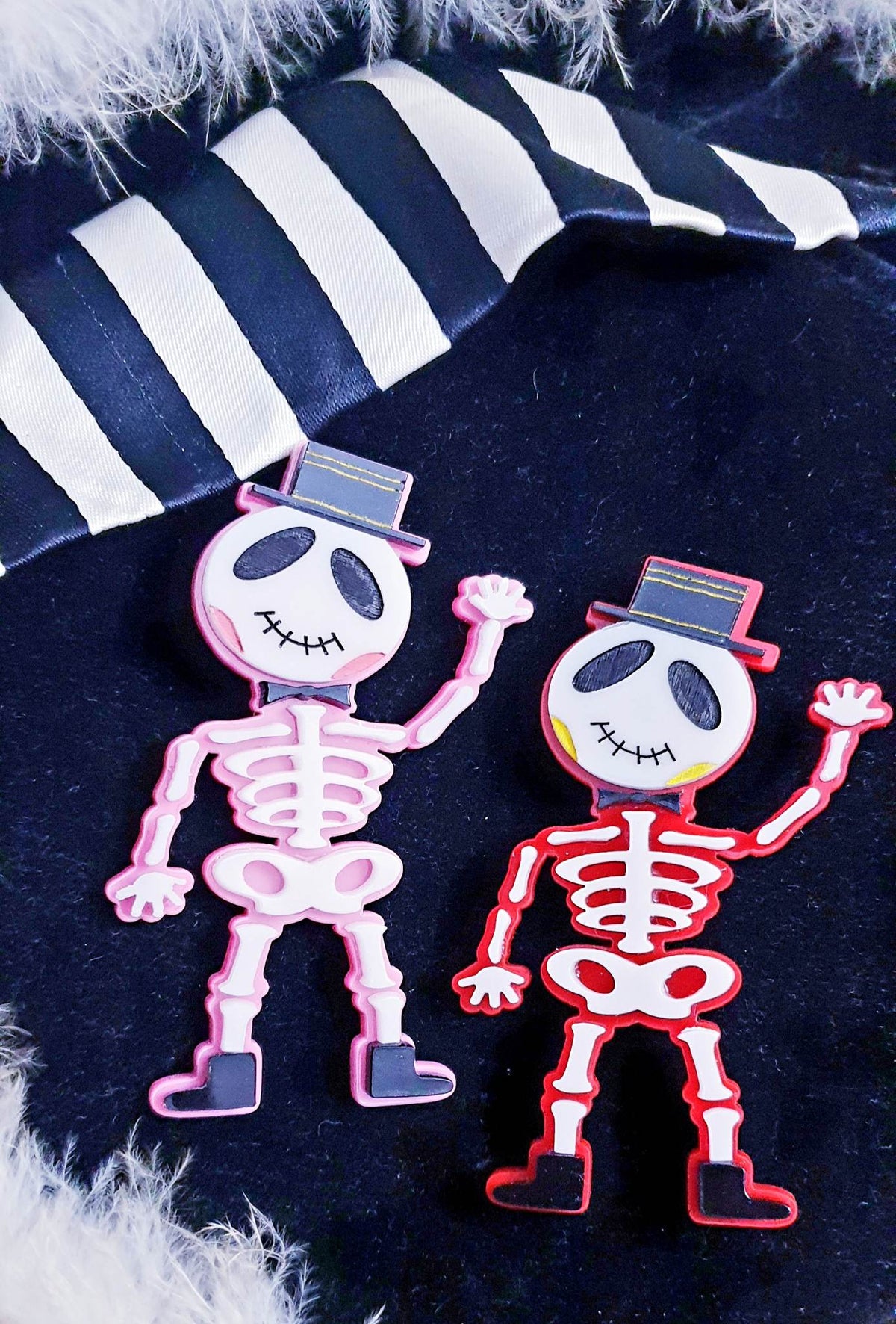 Bone Jovi Brooch - Red