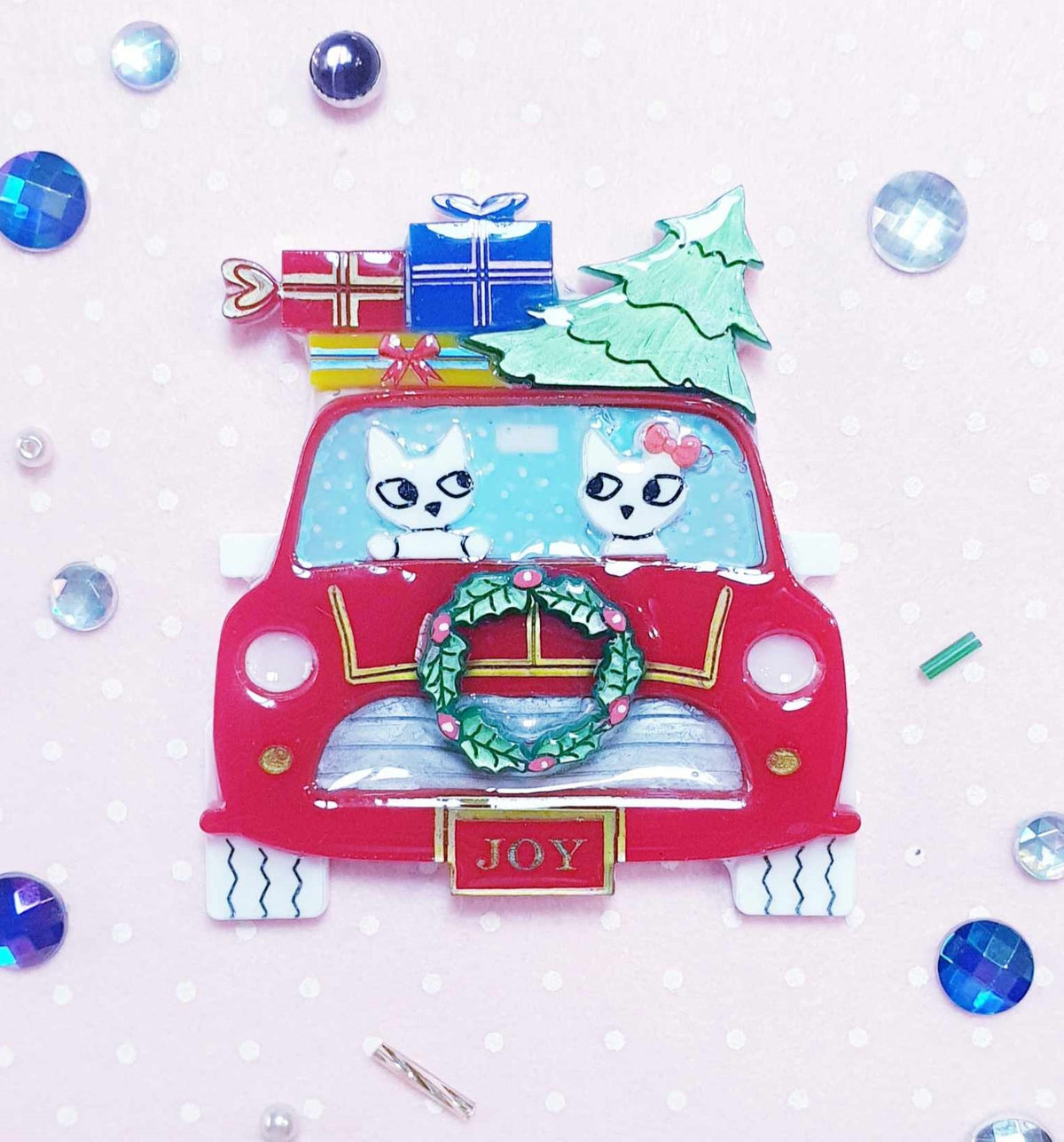 Cooper and Mini First Christmas Brooch