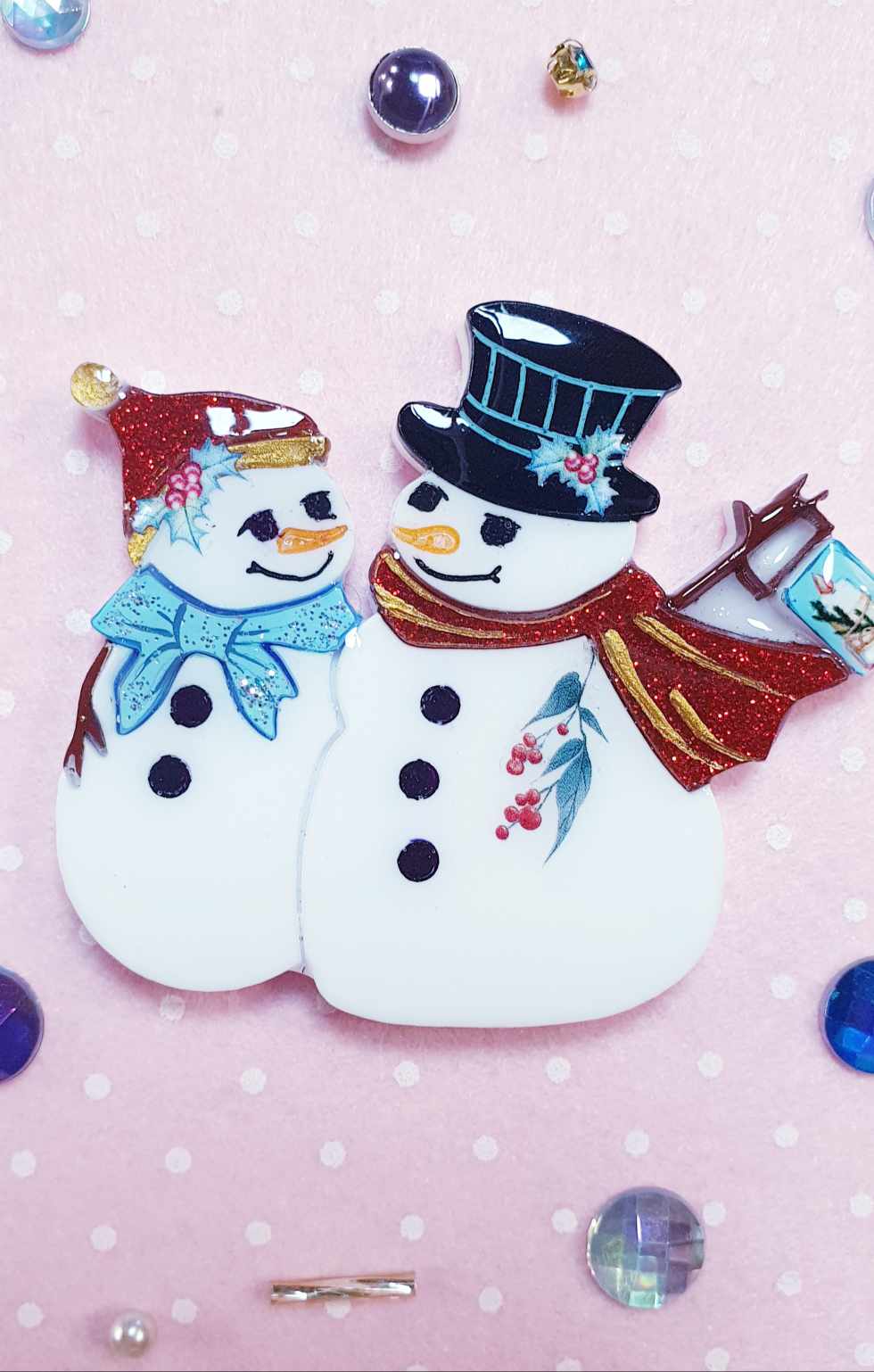 Snowman brooch discount