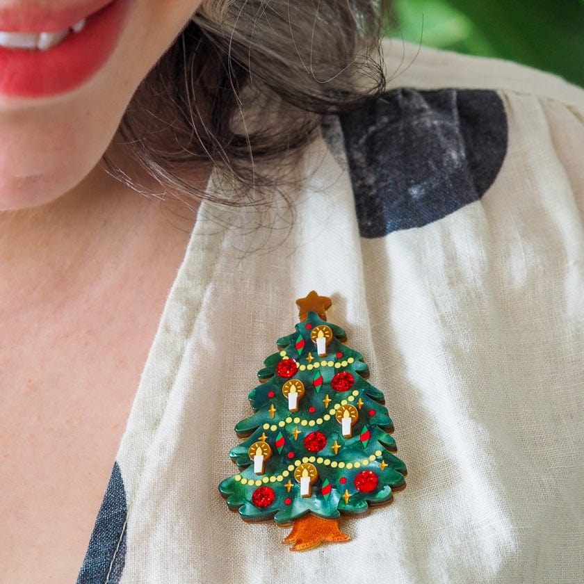 Christmas Tree Centre-Piece Brooch