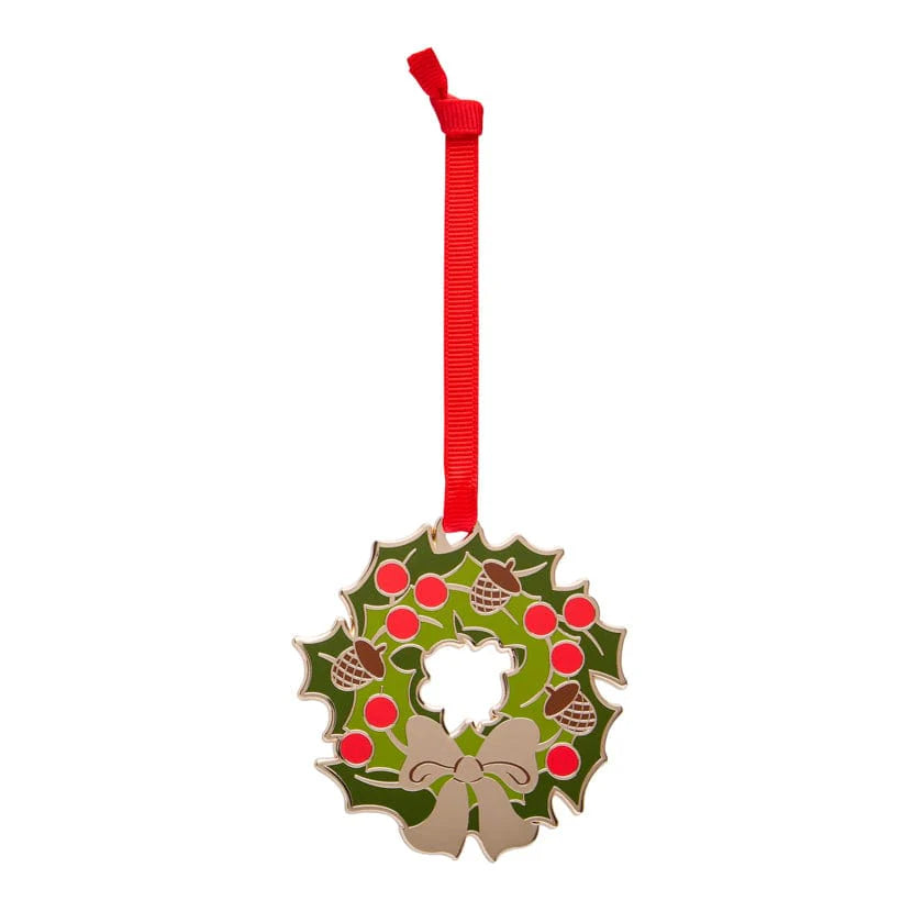 Forest Wreath Enamel Ornament