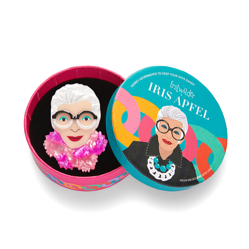 Erstwilder x Iris Apfel Pretty in Pom Poms Iris Brooch