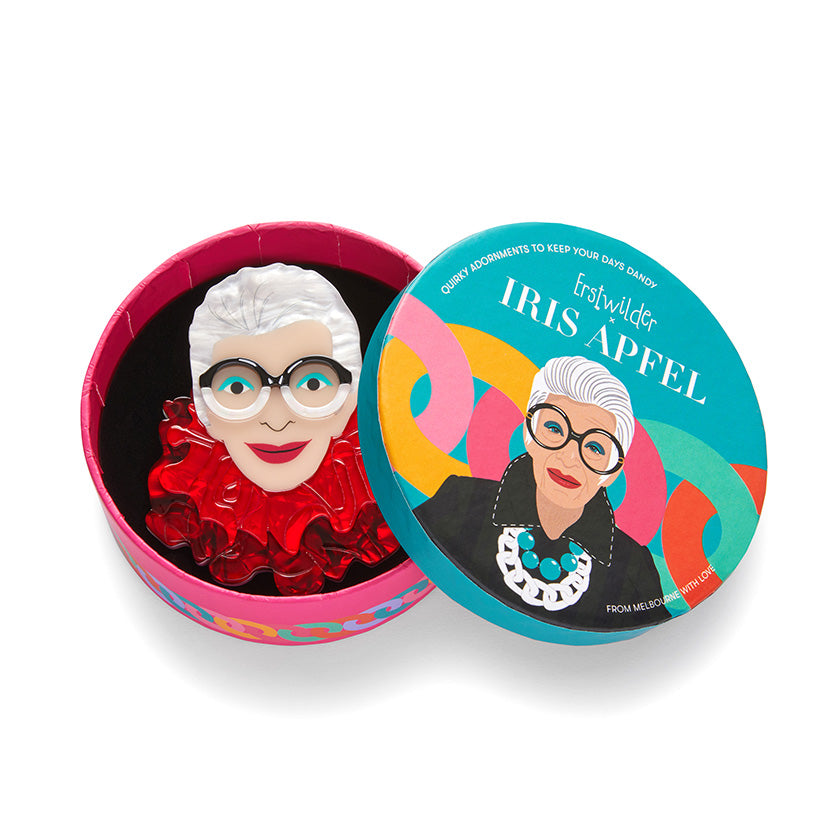 Erstwilder x Iris Apfel The Face of Style Iris Brooch