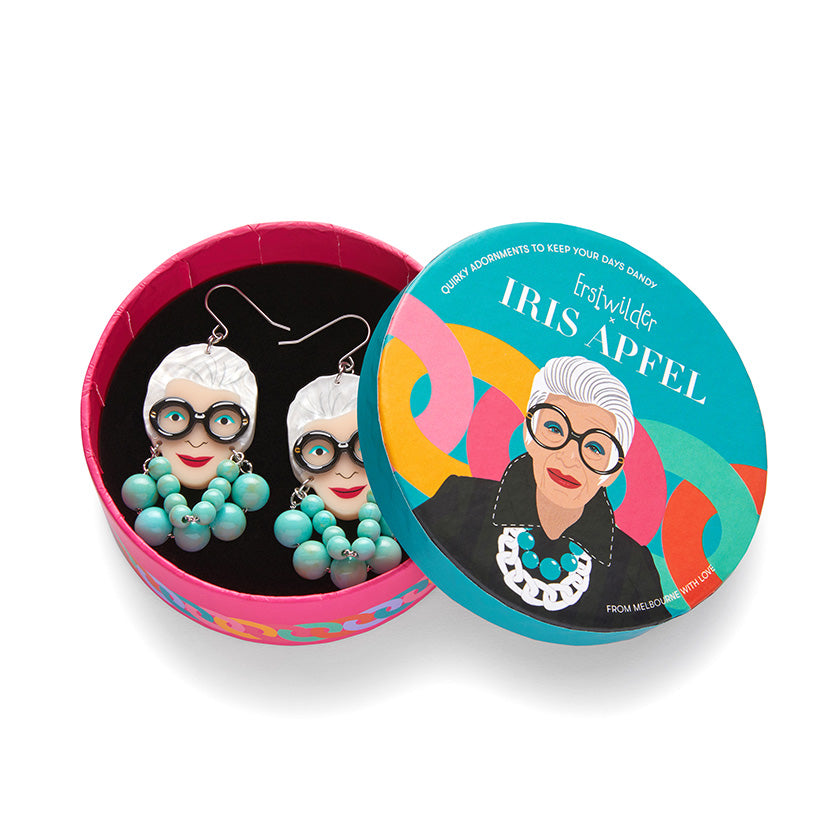Erstwilder x Iris Apfel Iris the Style Icon Drop Earrings