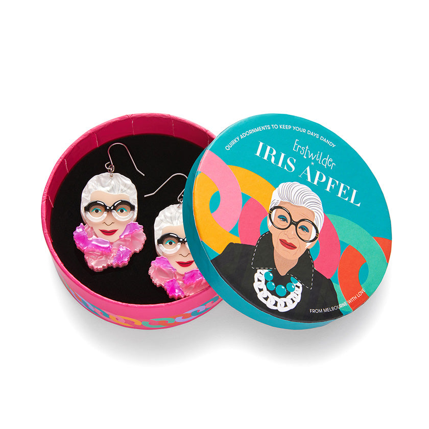 Erstwilder x Iris Apfel Pretty in Pom Poms Iris Drop Earrings