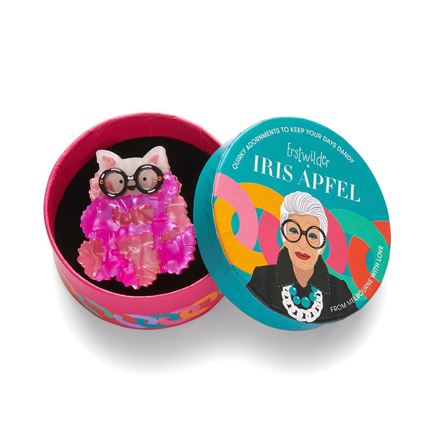 Erstwilder x Iris Apfel A Pooch Amongst the Pom Poms Mini Brooch