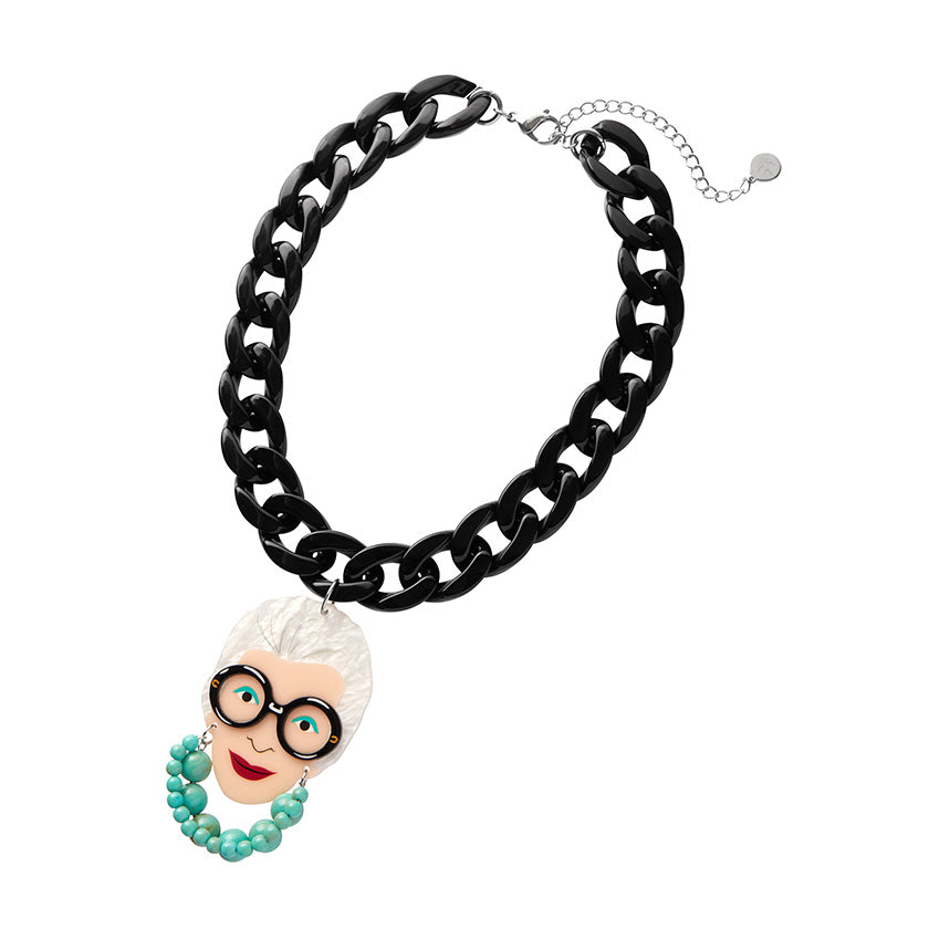 Iris apfel chain necklace sale