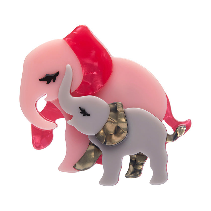 Mother Ella Elephants Brooch
