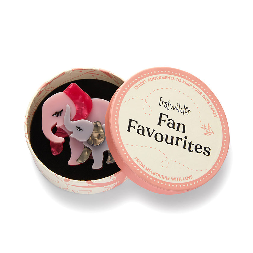 Mother Ella Elephants Brooch