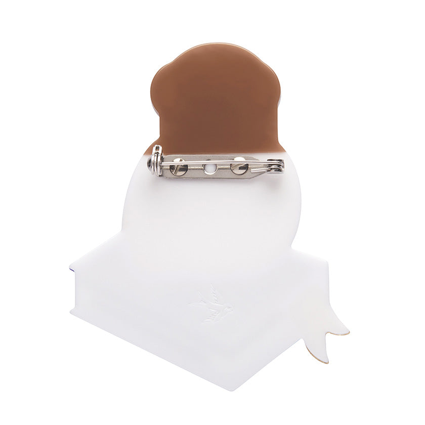 Studious Snow Owl Brooch 2023