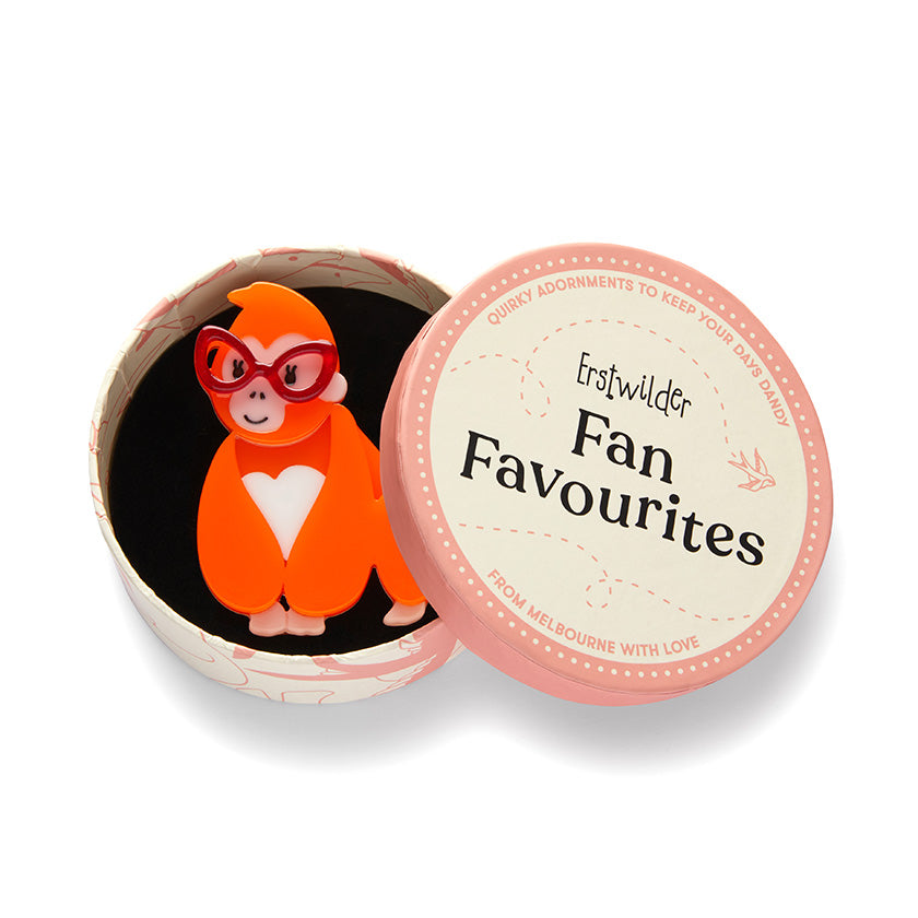 Short-Sighted Sophie Gorilla Brooch