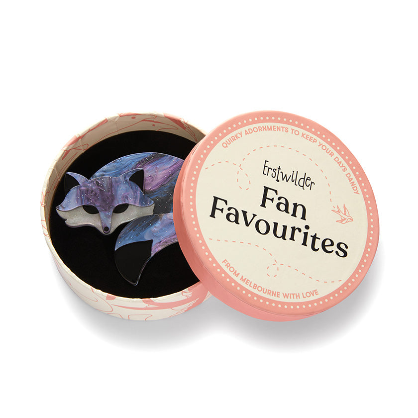 Saffron the Sleeping Fox Brooch