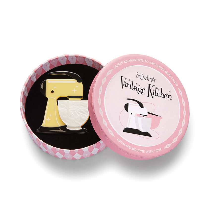 Spin Me Right Round Brooch - Lemon