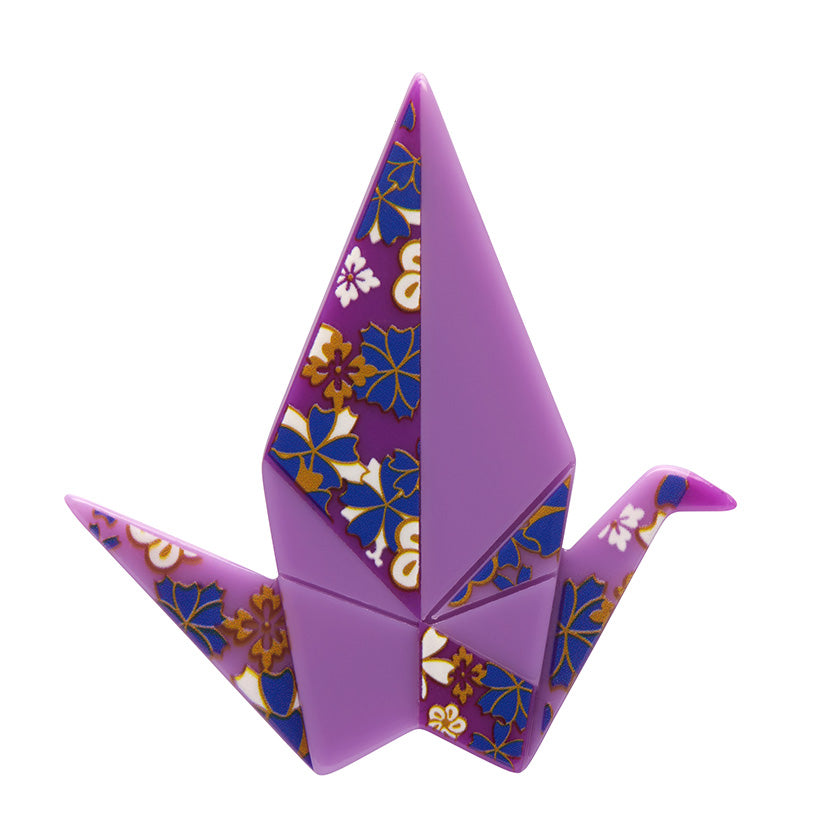 The Fortunate Crane Brooch