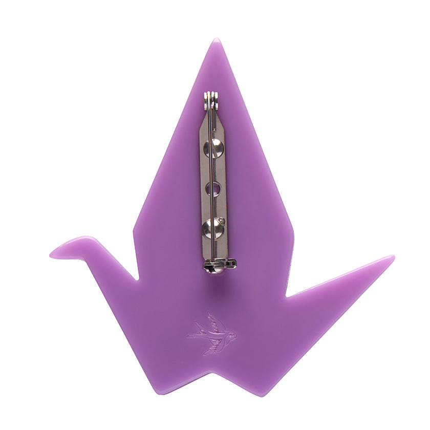 The Fortunate Crane Brooch