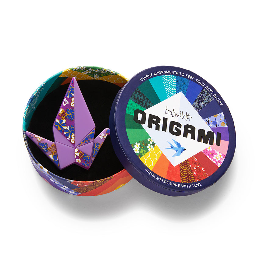 The Fortunate Crane Brooch