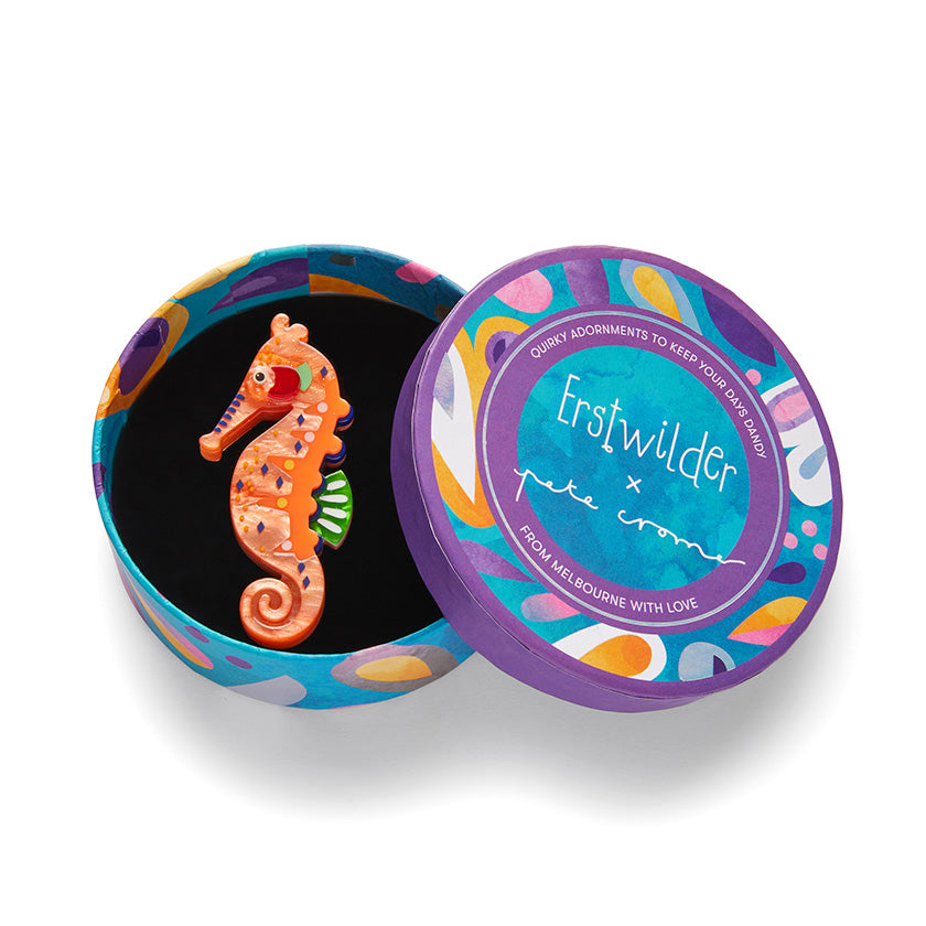 The Wary Western Australian Seahorse Brooch Erstwilder x Pete Cromer 2023