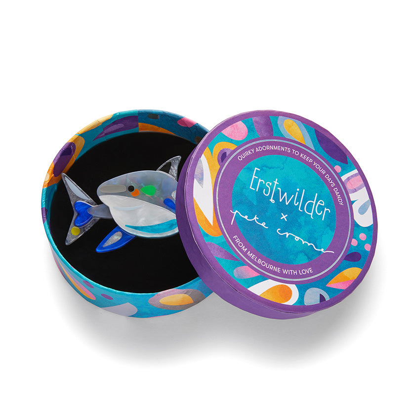 The Guileless Great White Shark Brooch Erstwilder x Pete Cromer 2023