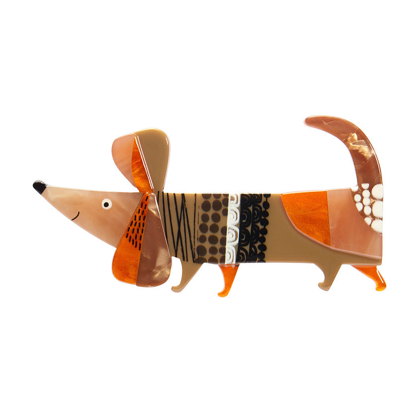 A Dachshund Named Bark Brooch