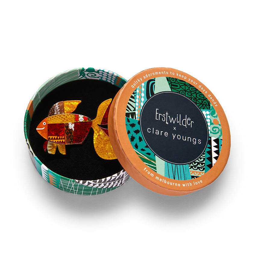 A Goldfish Named Silence Brooch