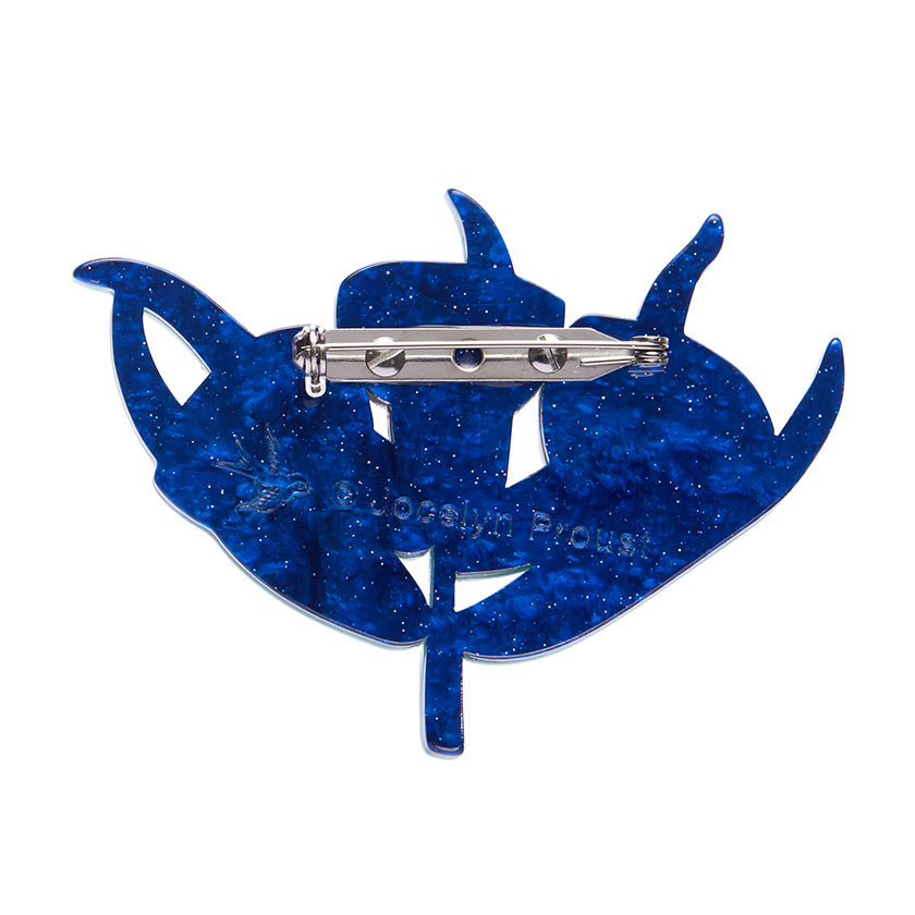 Ruby Red-Flowering Gum Brooch