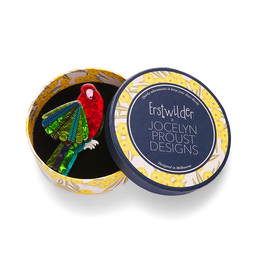 Scarlet Sovereign Brooch