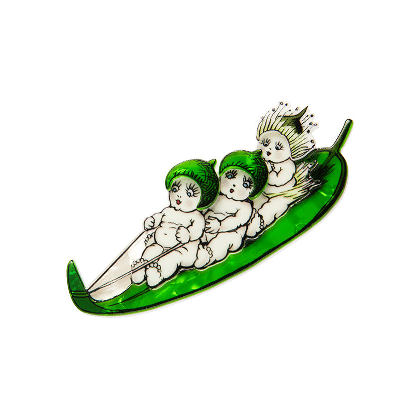 Gumnut Toboggan Brooch