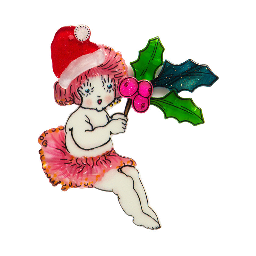 Little Ragged Christmas Blossom Brooch