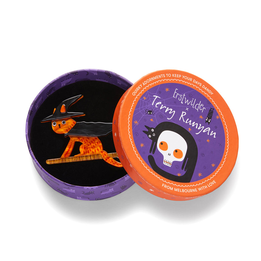 Terry Runyan Bed Knobs &amp; Broomsticks Brooch