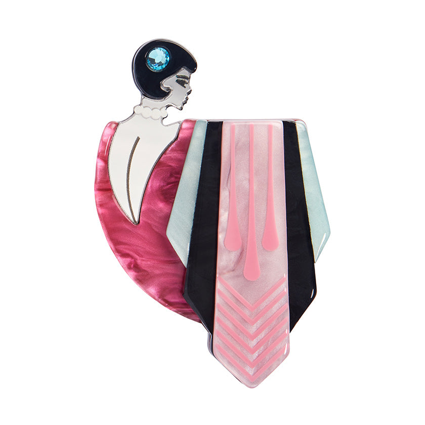 Flamingo Diva Brooch