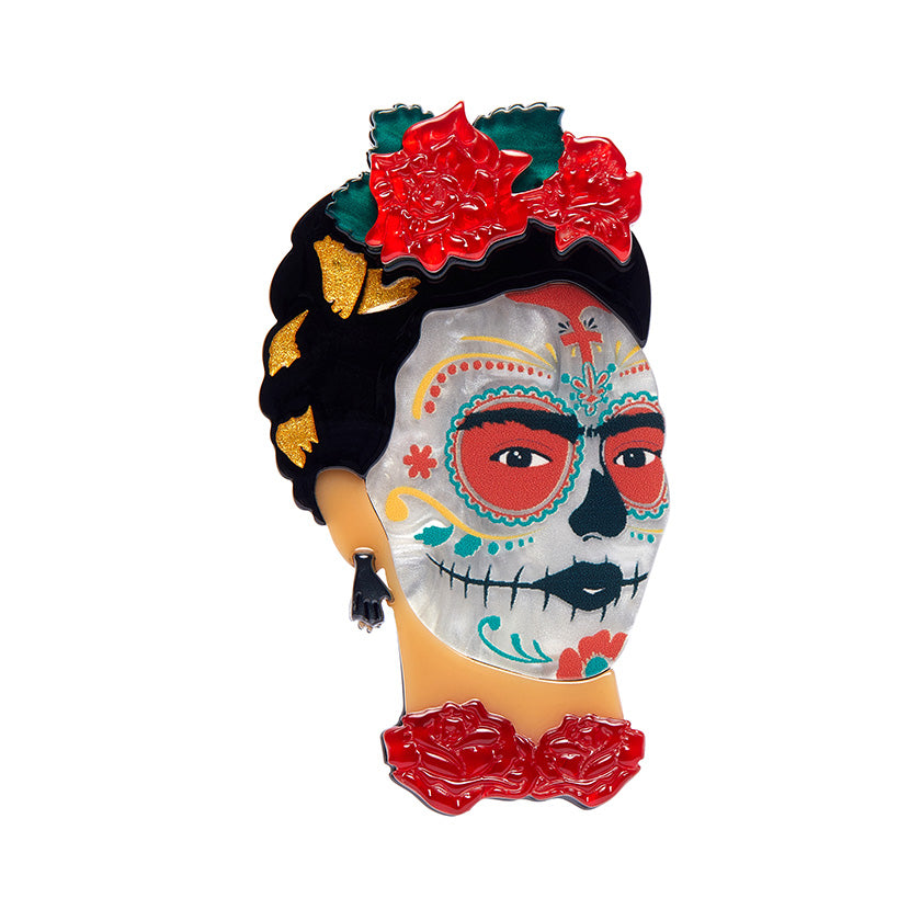 Frida Calavera Brooch