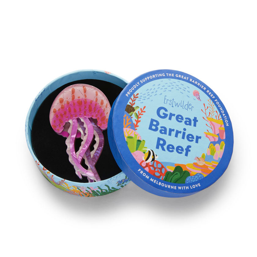 Mauve Stinger Jellyfish Brooch