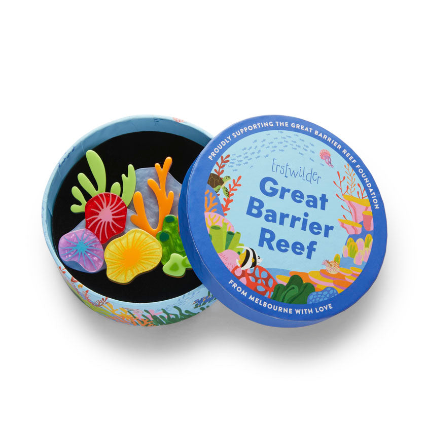 Kaleidoscopic Coral Brooch