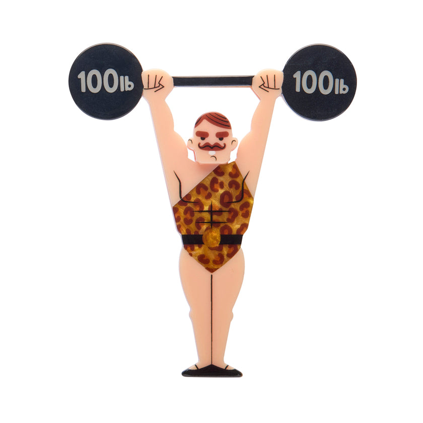 World’s Strongest Man Brooch